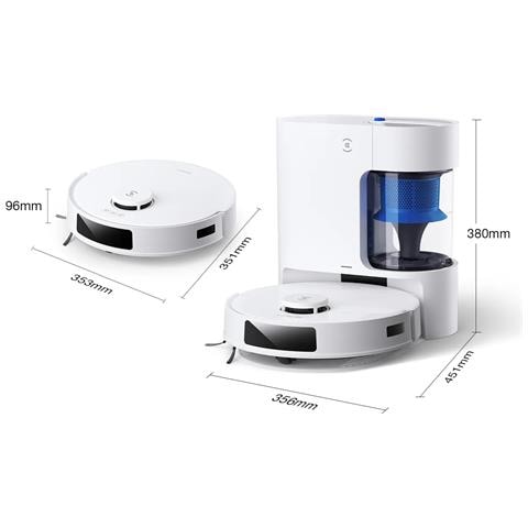 Robot Aspirapolvere Deebot N20E Plus Capacità 0,4 L Autonomia 300 min Colore Bianco - Foto 2