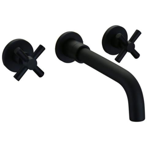 Rubinetto per lavabo da bagno, Blackswan, tipo M62, modello nero opaco, misura 21 cm - Foto 1
