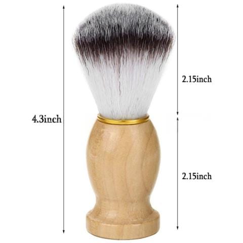Set Da Barba Da Uomo A 3 Pezzi Con Manico In Legno, Setole In Nylon, Supporto E Ciotola - Foto 7