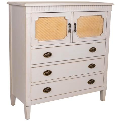 Cassettiera In Legno Bianco 82x36x90h - Foto 1