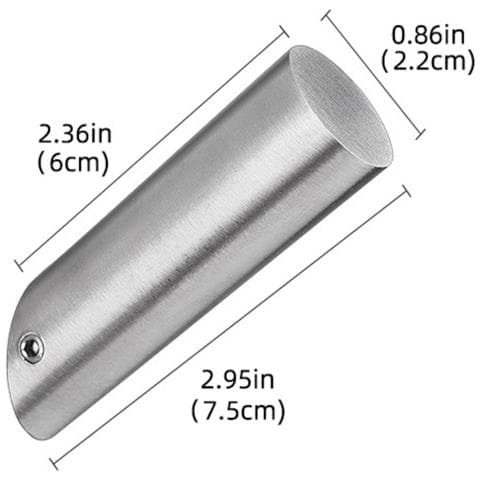 Set Da 4 Ganci Appendini Angolati In Acciaio Inossidabile - Ganci Singoli A Parete, Impermeabili, Resistente Alla Corrosione, Portata Elevata Silver - Foto 2