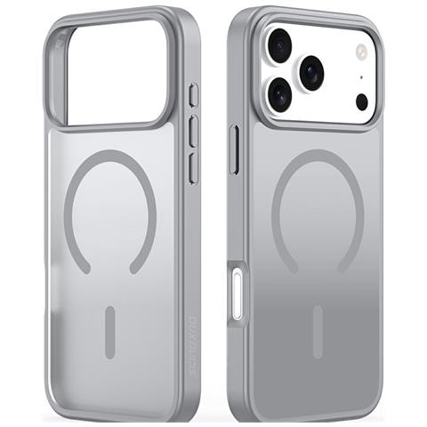 Cover per iPhone 17 Pro Max - TPU+PC, Grigio, MagSafe - Foto 4