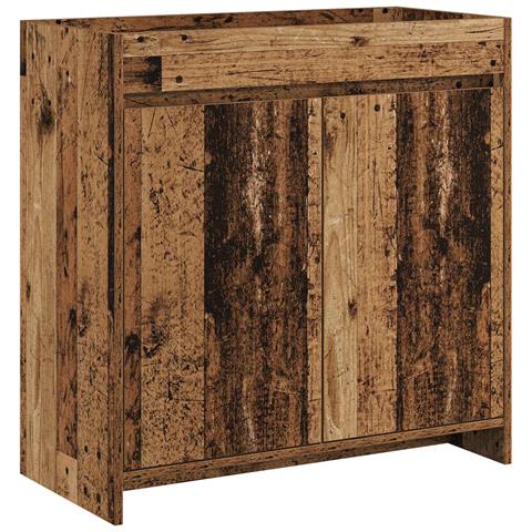 Mobiletto da Bagno Sotto Lavabo Legno antico - Foto 1