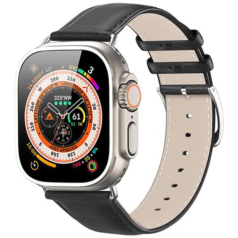 Cinturino Orologio per Apple Watch - Pelle, Nero - Foto 4
