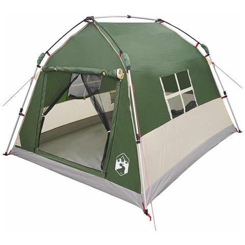 Tenda istantanea resistente all'acqua 2 persona Verde - Foto 1