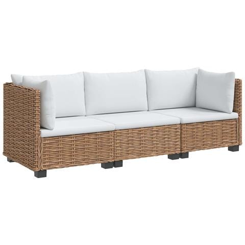 3 pz Set Lounge in Rattan con Cuscini GENDT Rattan naturale - Foto 1