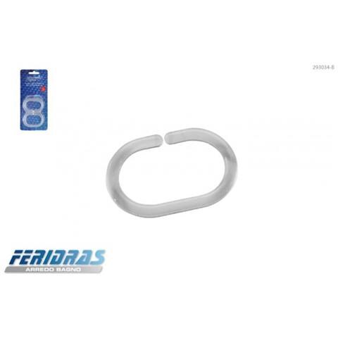 293034-B Set 12 Ganci per Doccia Trasparenti - Foto 2