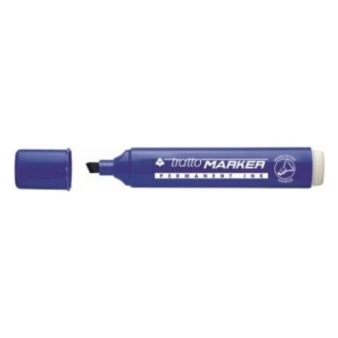 confezione da 12 pezzi - marcatore tratto marker blu p. scalpello - Foto 2