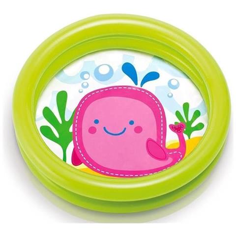 59409NP - Piscina Baby con Stampa Animaletti, Colori Assortiti, 1 pezzo, 61x15 cm - Foto 3