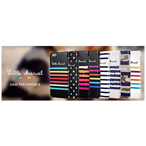 Little Marcel Printed Hard Case For Apple Iphone 6 (marin)  - Foto 3