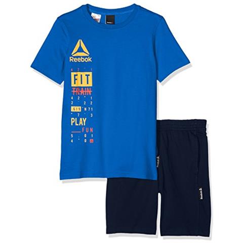 B It Ss Set, Maglia Manica Corta Uomo, Blu (blau / Awesom), Xs - Foto 1