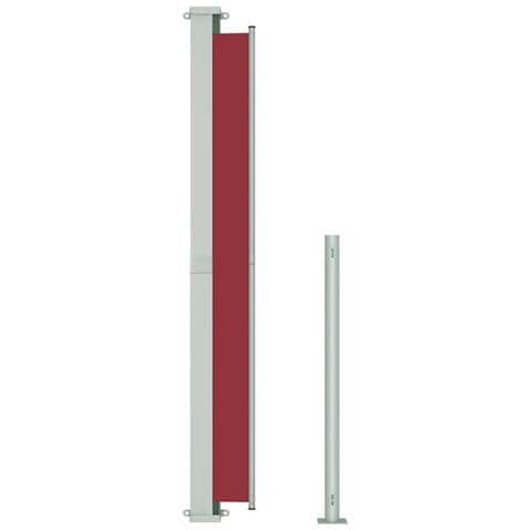 Tenda Laterale Retrattile Per Patio 180x500 Cm Rossa - Foto 2