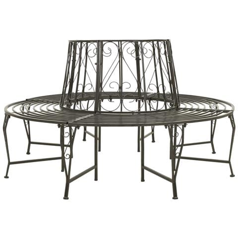 Panchina da Giardino per Albero 160 cm in Acciaio - Foto 1