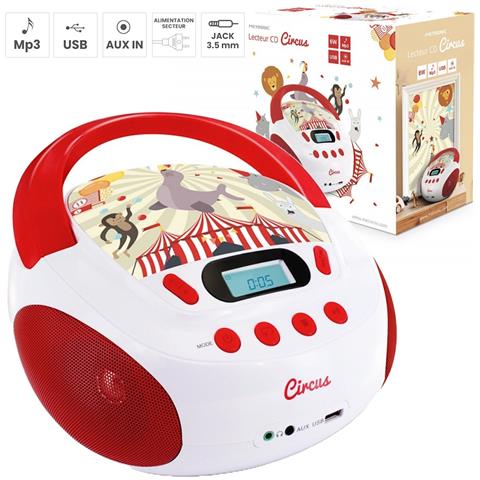 Boombox Circo Kids Stereo Lettore Cd Mp3 Usb Aux-in Per Bambini - Foto 2
