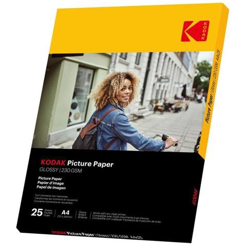 9891266 - 25 Fogli Di Carta Fotografica Da 230 G / m², Lucida, Formato A4 (21x29,7 Cm), Stampa A Getto D'inchiostro - Foto 1