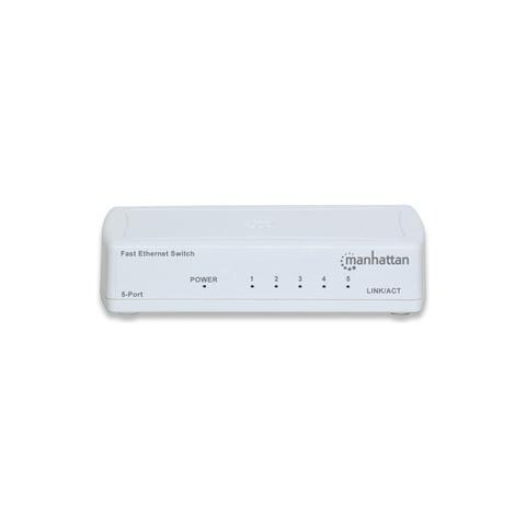Switch Hub Office 5 Porte Fast Ethernet 10/100 Mbps  - Foto 2