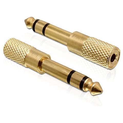 65361 6.35 mm 3,5 mm Oro cavo di interfaccia e adattatore - Foto 1