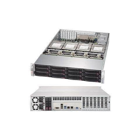 829HE1C4-R1K02LP, Portabagagli, Server, 4x 80 mm, ATX, EATX, 2U, HDD, Rete, Potenza, Mancanza di corrente, System - Foto 1