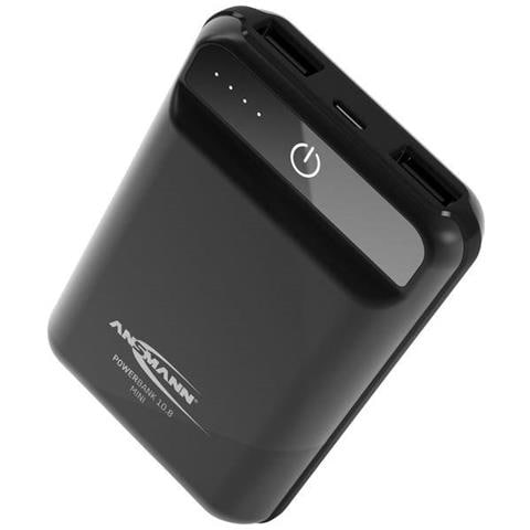 Ansmann 10.8 Mini Batteria Portatile Nero Polimeri di Litio (LiPo) 10000 mAh - Foto 1