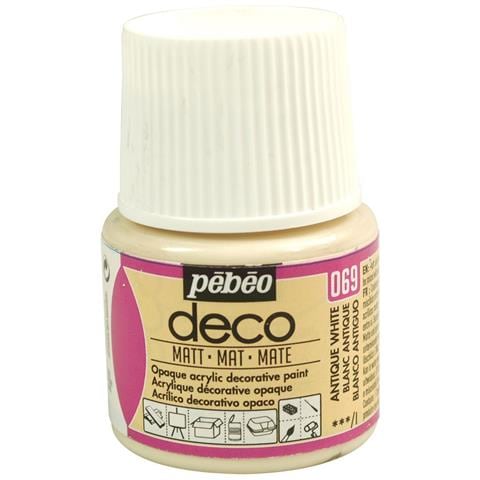 Pittura Acrilica Opaca - Bianco Antico - 45 Ml - Foto 2