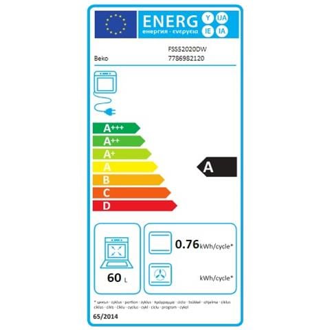 FSS52020DW cucina Gas Bianco A - Foto 2