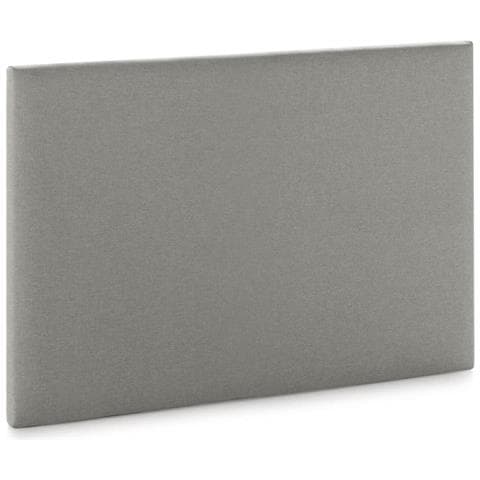 Testiera Aura Rivestita In Tessuto Grigio Chiaro 90x60 Cm - Foto 1