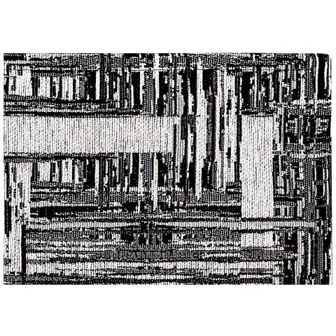 Tappeto Passatoia Cucina Corsia Retro Antiscivolo Disegno Bangkok By Suardi 55x115 Nero - Foto 2