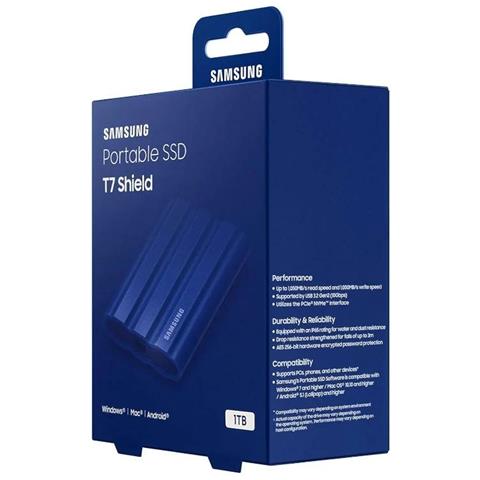 Hard Disk Esterno Samsung T7 Shield 2,5' 1 Tb - Foto 1