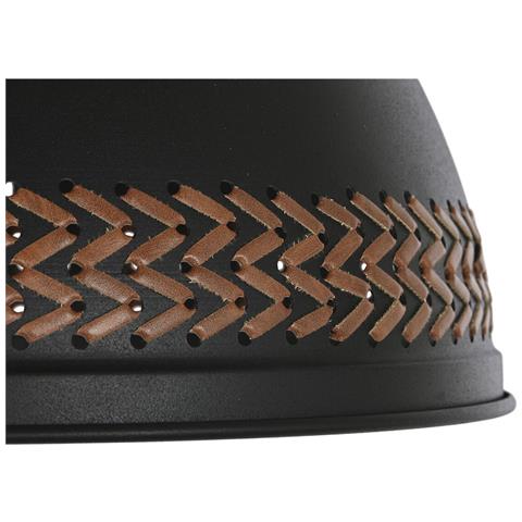 Lampadario Dkd Home Decor Marrone Nero Crema Metallo 50 W 39 X 39 X 22 Cm (2 Unità) - Foto 2