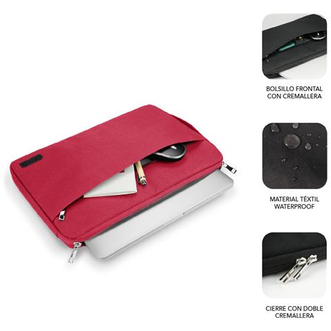 SUB-LS-0PS0103 borsa per laptop 39,6 cm (15.6") Custodia a tasca Rosso - Foto 2