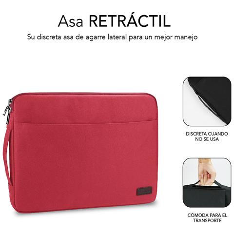 SUB-LS-0PS0103 borsa per laptop 39,6 cm (15.6") Custodia a tasca Rosso - Foto 4