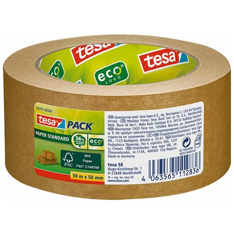 Nastro Adesivo 50 Mm 50 M Ecologico Imballaggio Carta - Foto 1