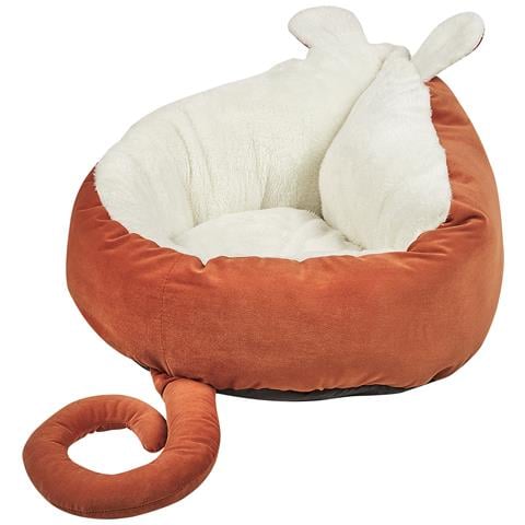 Cuccia Per Animali Velluto Arancione 50 X 45 Cm Hassa - Foto 7
