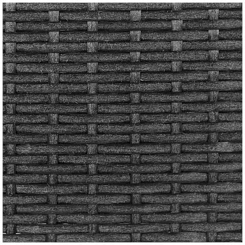 Vaso Per Piante Rialzato Caragana Rattan Sintetico 77 Cm Nero - Foto 2