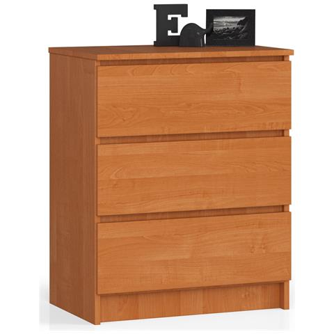 Cassettiera K60, 3 cassetti, 60x40x77 cm, Colore Ontano - Foto 1