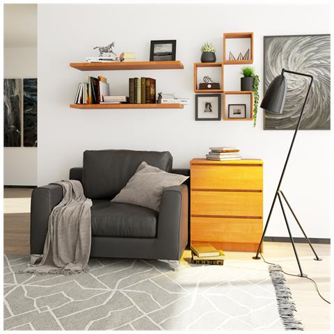 Cassettiera K60, 3 cassetti, 60x40x77 cm, Colore Ontano - Foto 7