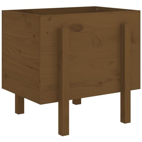 Fioriera Da Giardino Miele 62x50x57 Cm Legno Massello Di Pino - Foto 1