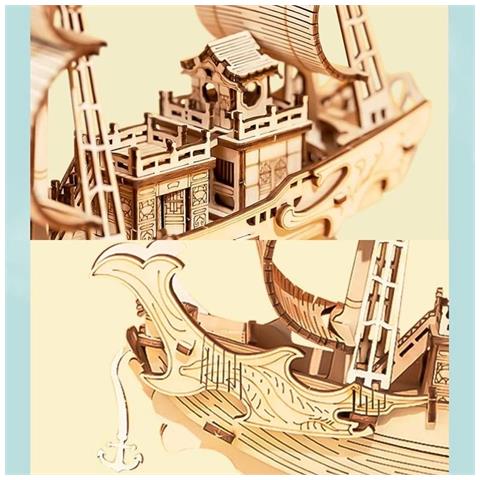 Puzzle In Legno 3d | Barca Giappone - Foto 3