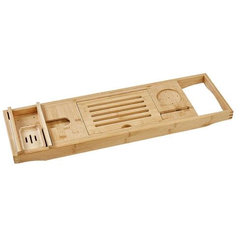 Vassoio Per Bagno Lowes Legno Di Bambù Marrone Chiaro - Foto 2