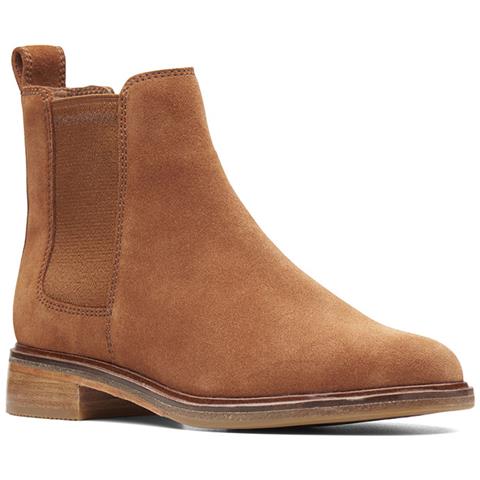 Donna Clarkdale Arlo, Stivali In Pelle Scamosciata Marrone, Slip-on 35,5 - Foto 2