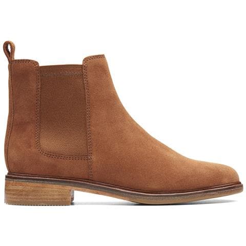 Donna Clarkdale Arlo, Stivali In Pelle Scamosciata Marrone, Slip-on 35,5 - Foto 1