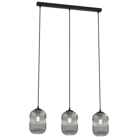 Lampada A Sospensione Verdi - Nero - Metallo - 60x14x140 Cm - Foto 1