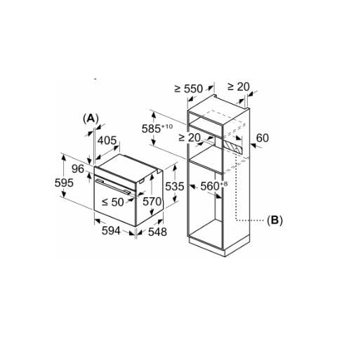 Forno Elettrico da Incasso Serie 4 HRG572ES3 Capacità 71 L Multifunzione Ventilato Potenza 3600 W Colore Nero / Argento - Foto 9