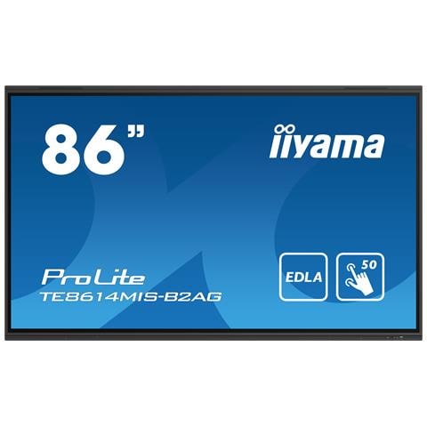 PROLITE TE8614MIS-B2AG Pannello piatto per segnaletica digitale 2,18 m (86") LCD Wi-Fi 435 cd /m² 4K Ultra HD Nero Touch screen Processore integrato Android 24/7 - Foto 1