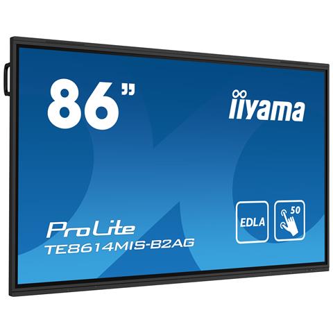 PROLITE TE8614MIS-B2AG Pannello piatto per segnaletica digitale 2,18 m (86") LCD Wi-Fi 435 cd /m² 4K Ultra HD Nero Touch screen Processore integrato Android 24/7 - Foto 16