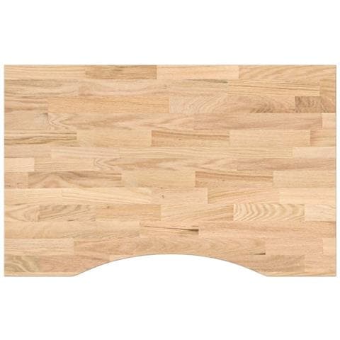 Piano Scrivania 80x50x2,5 Cm Rovere Massello Non Trattato - Foto 2