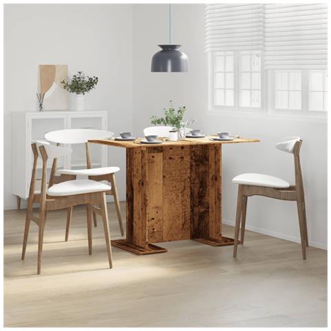 Tavolo Da Pranzo Legno Antico 110x60x75 Cm In Legno Multistrato - Foto 3