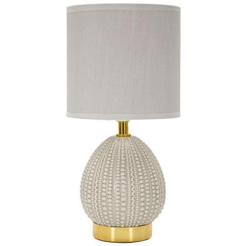 Lampada Da Tavolo Mf101 - Grigio - Ceramica - 15x15x30,5 Cm - Foto 1