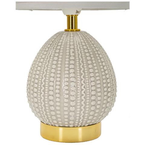 Lampada Da Tavolo Mf101 - Grigio - Ceramica - 15x15x30,5 Cm - Foto 2