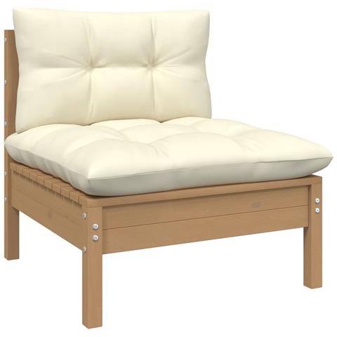 Lusso Casadino -  Divano Da Giardino Centrale Ambra Con Cuscini Massello Di Pino - Foto 2